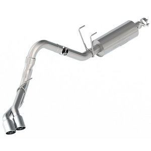 Ford Super Duty Performance Exhaust - Side - Ford Racing - Dual Side Exit Sport - Chrome - `20-`22